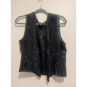 Spellbound Whimsygoth Size S Sequin Black Vest
